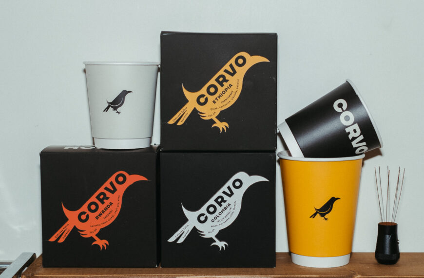 Corvo House Coffee’s Packaging Invites You To Drink Crow