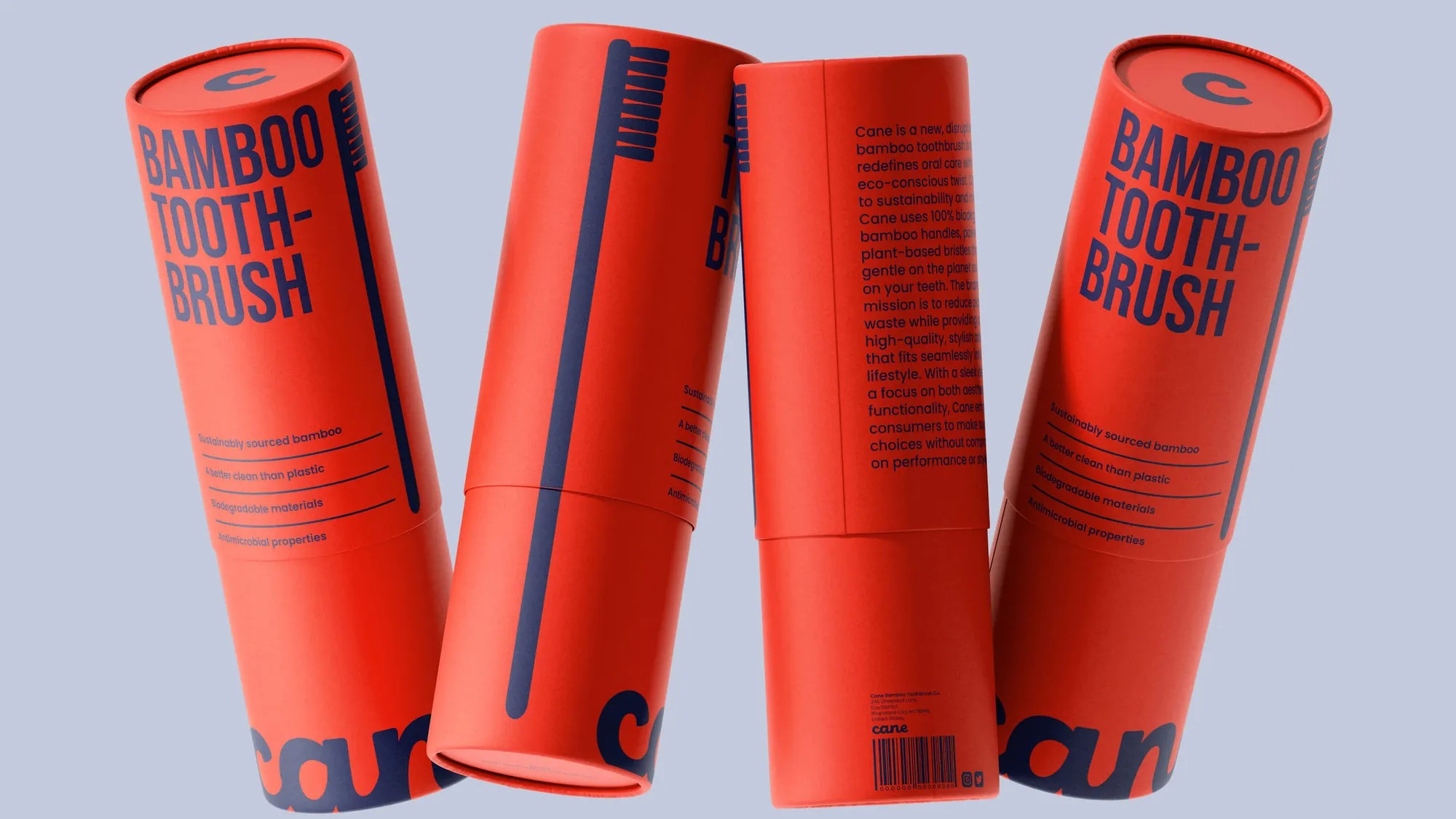 Noramble Creates A Bold Identity For Bamboo Toothbrush Brand Cane