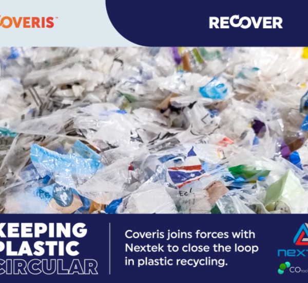 Nextek and Coveris Partner to Develop Innovative Mechanical Recycling Process