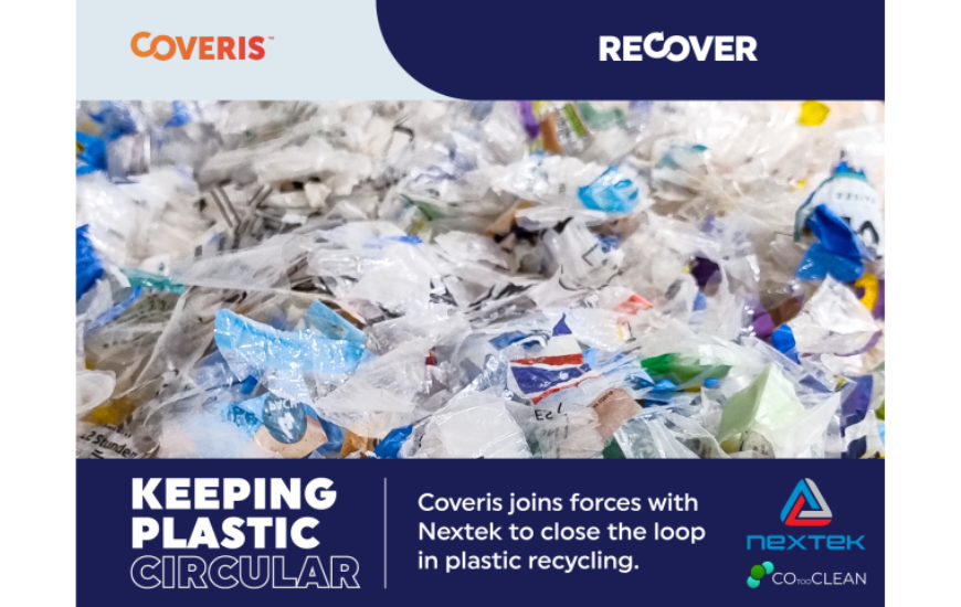 Nextek and Coveris Partner to Develop Innovative Mechanical Recycling Process