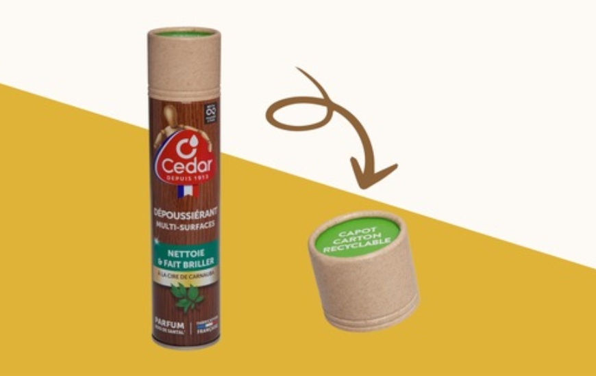 Koehler Paper Creates Aerosol Can Cap Using 100% Cardboard and Paper