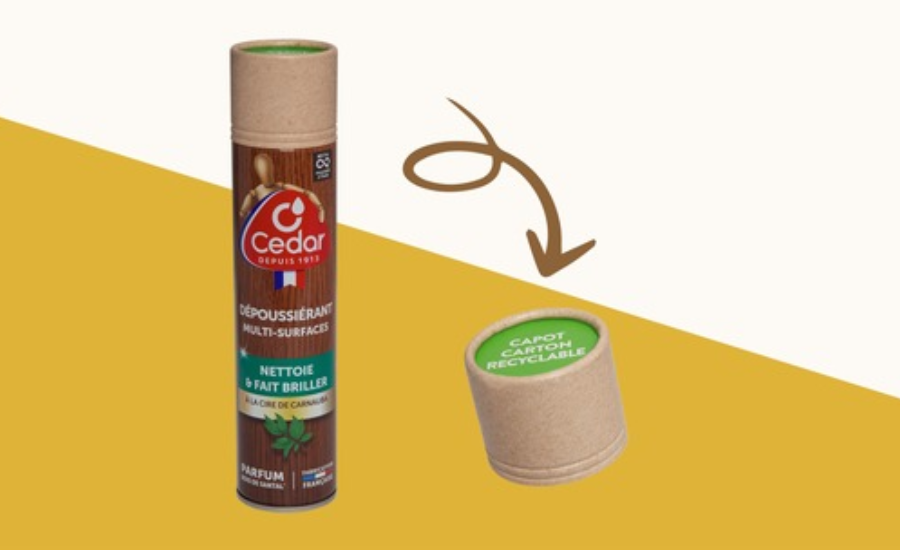 Koehler Paper Creates Aerosol Can Cap Using 100% Cardboard and Paper
