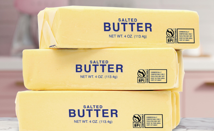 Novolex® Earns BPI Certification and FPA Gold Award for Compostable Butter Wrap