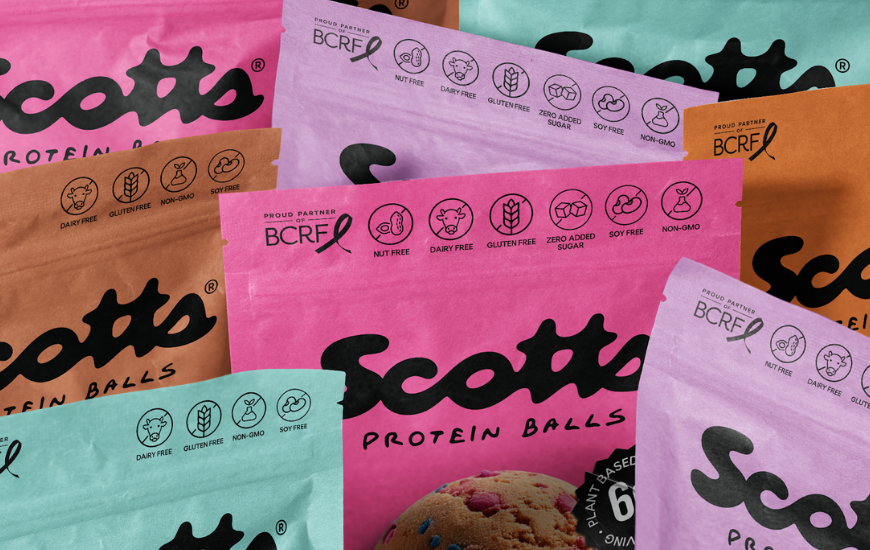 Scott's Protein Balls Refreshes Brand Identity