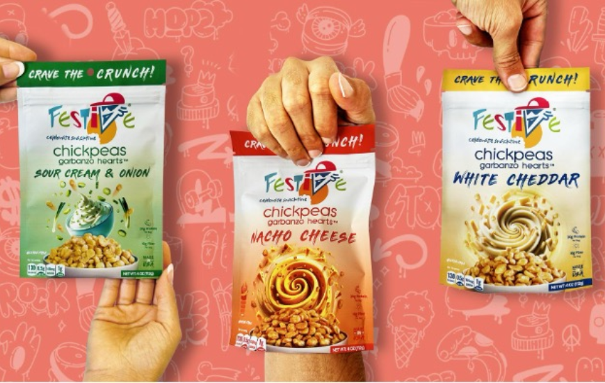 FESTIVE Chickpea Hearts™ Introduces New Flavors and New Packaging