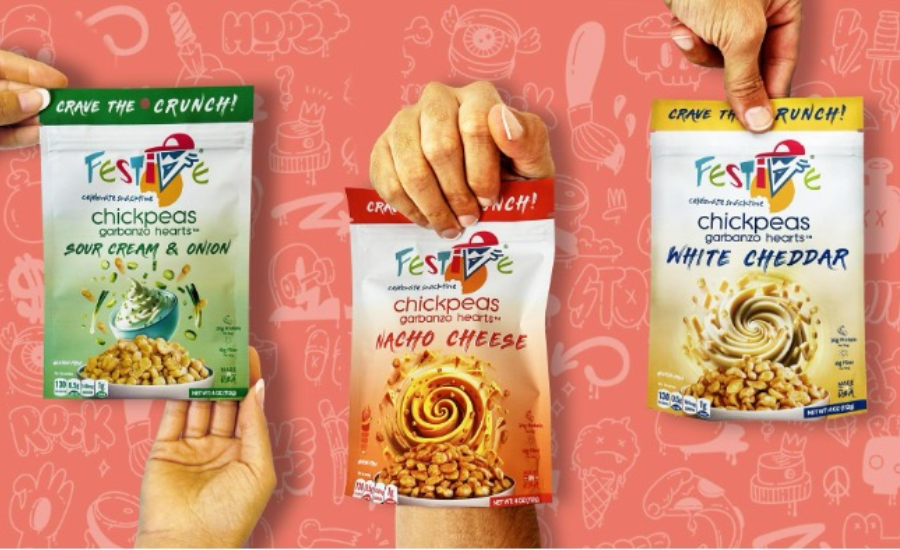 FESTIVE Chickpea Hearts™ Introduces New Flavors and New Packaging