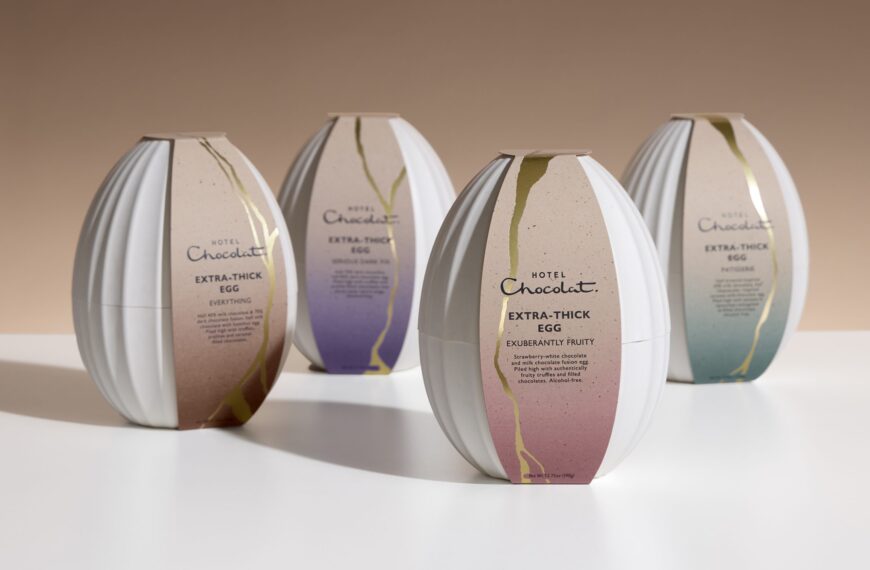 Hotel Chocolat’s Thoughtfully Textured Easter Egg Packaging