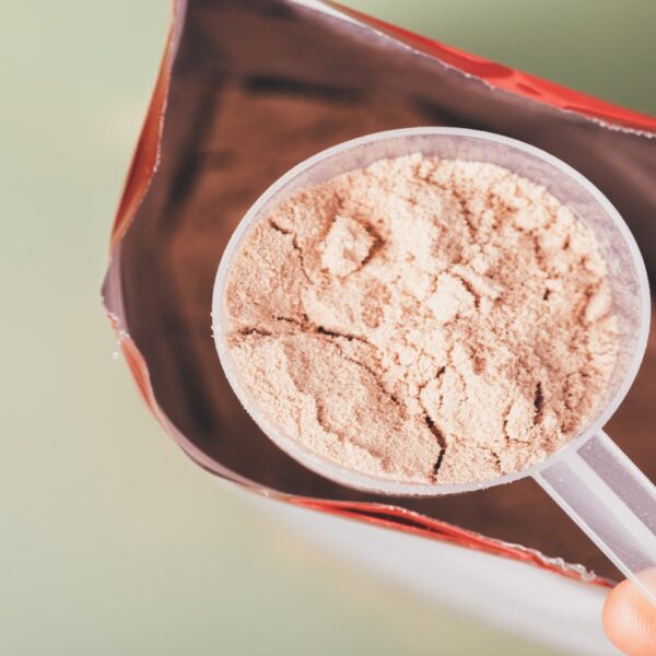 InventHelp markets THE BRIDGE SCOOP packaging solution for protein powders