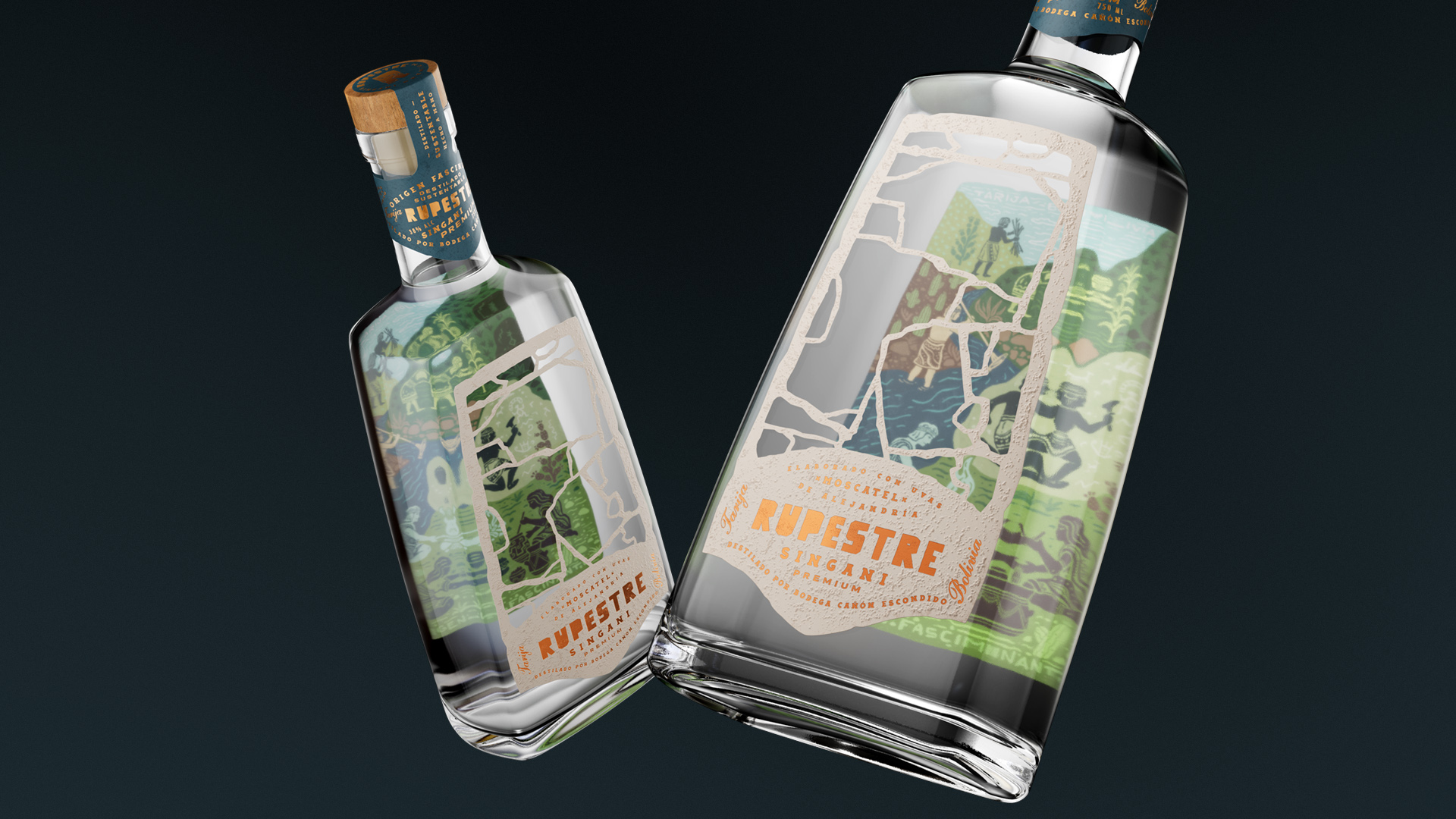 Singani Rupestre’s Packaging Is a Window Into Another World