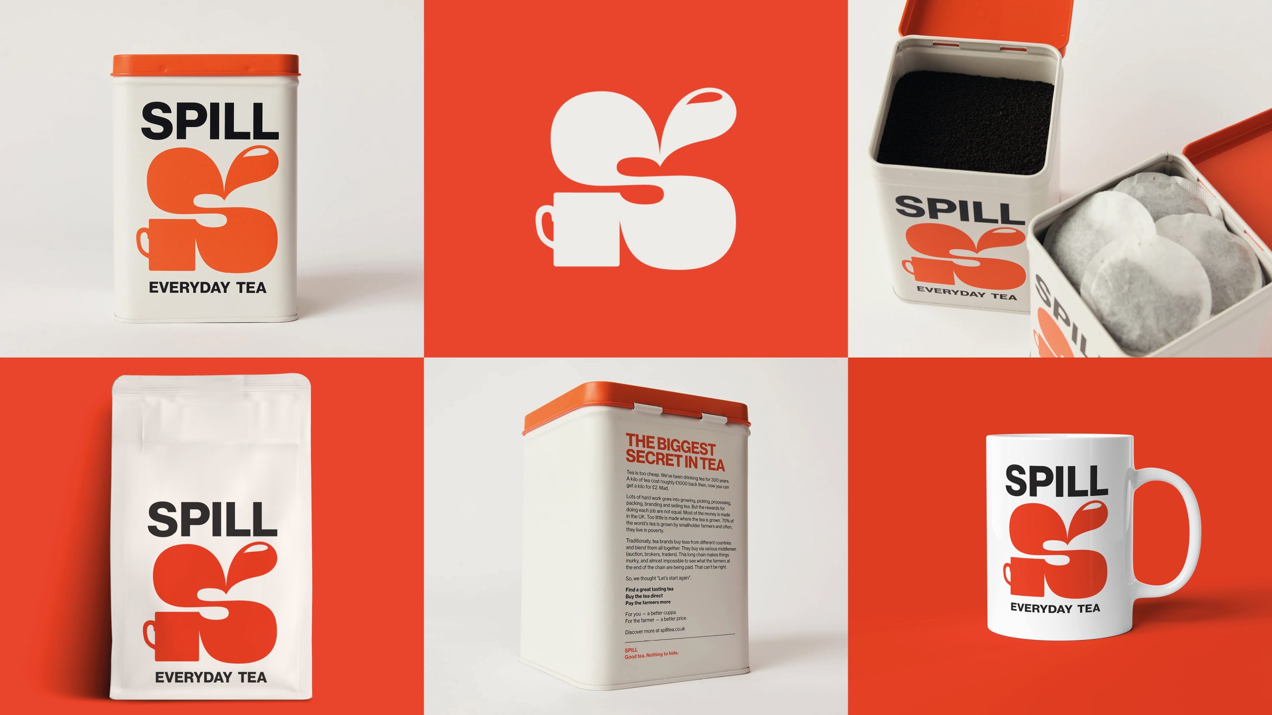 Hey! What? Serves Up Bold Packaging for Tea Brand Spill