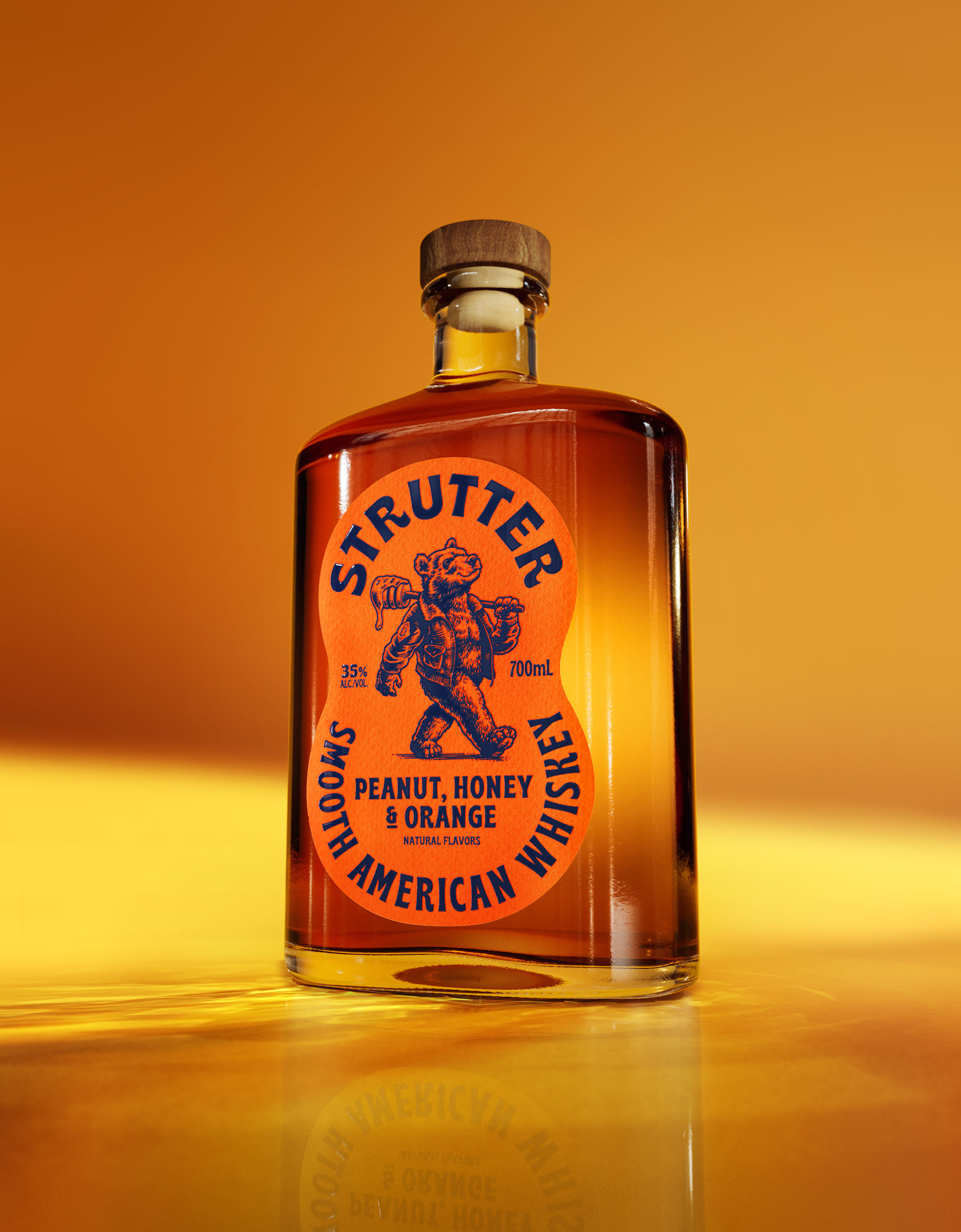 Strutter Whiskey Makes a Bold Entrance With Bear Swagger