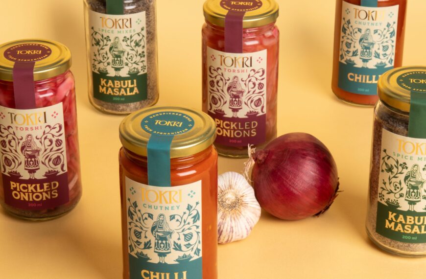 Tokri Turns Afghan Pantry Staples into Shelf Art