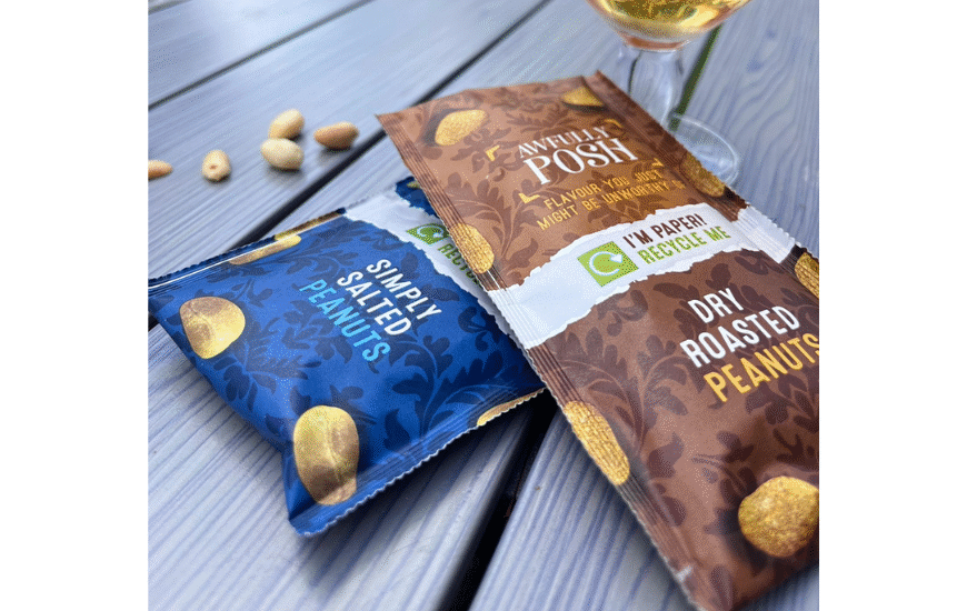 Awfully Posh Transitions to 100% Recyclable Paper Packaging for Peanut Range