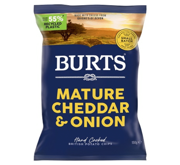 Burts Launches New Crisp Packaging Featuring 55% Recycled Plastic