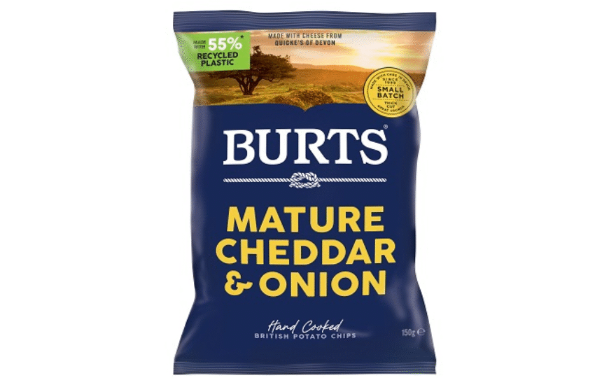 Burts Launches New Crisp Packaging Featuring 55% Recycled Plastic