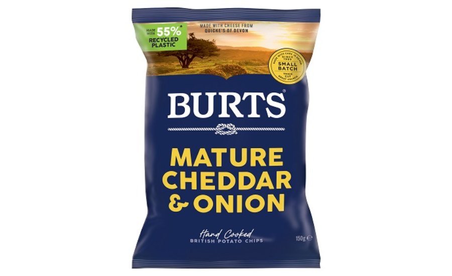Burts Launches New Crisp Packaging Featuring 55% Recycled Plastic