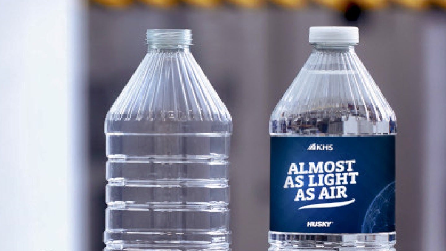 KHS and Husky unveil 30% lighter PET bottle