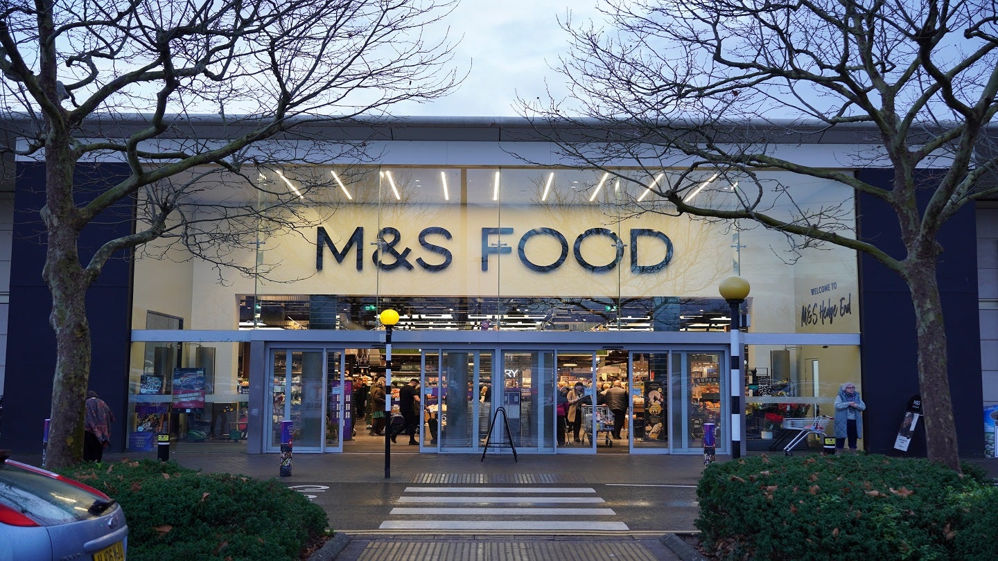M&S Food trials paper fibre tray for ready meals