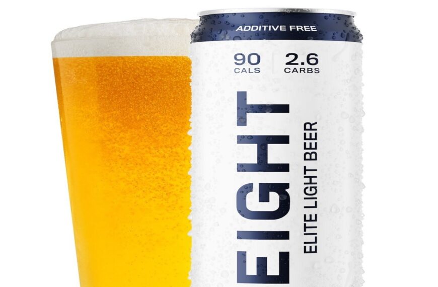 Troy Aikman’s EIGHT Elite Light Beer introduces new slim can design