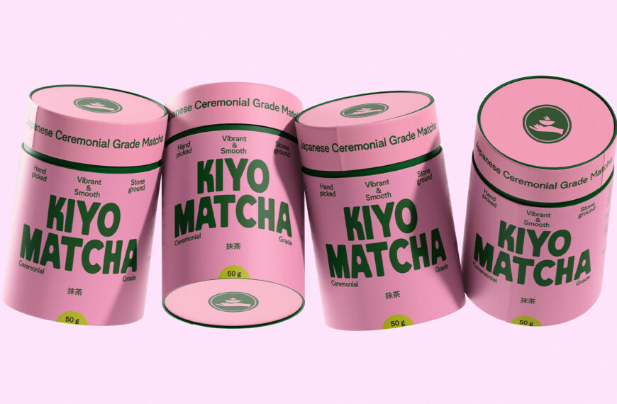 KIYO MATCHA Puts a Playful Spin on Traditional Matcha Packaging