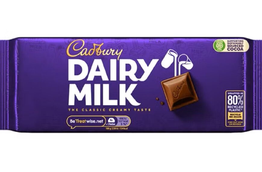 Cadbury transitions sharing bars to 80% recycled plastic packaging in UK region