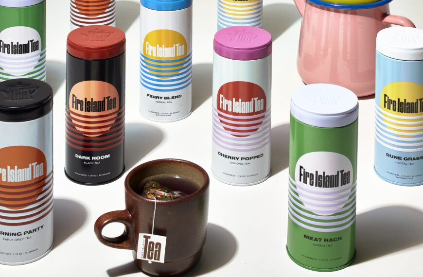 From Magazine to Tea Line, Fire Island Tea is a Tribute to its Mid-Century Roots and LGBTQ+ Spirit 
