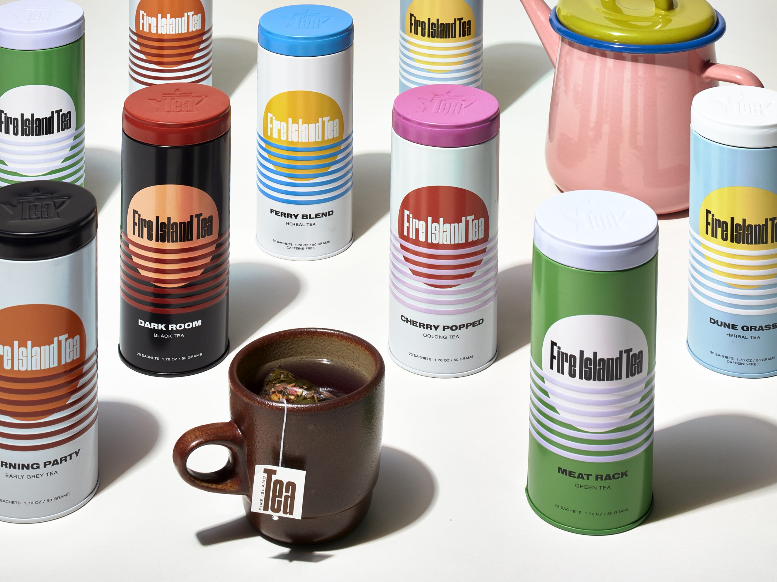 From Magazine to Tea Line, Fire Island Tea is a Tribute to its Mid-Century Roots and LGBTQ+ Spirit