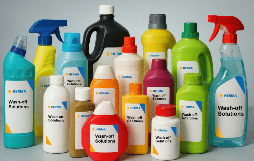 HERMA Develops Wash-Off Self-Adhesive Labels for HDPE Packaging
