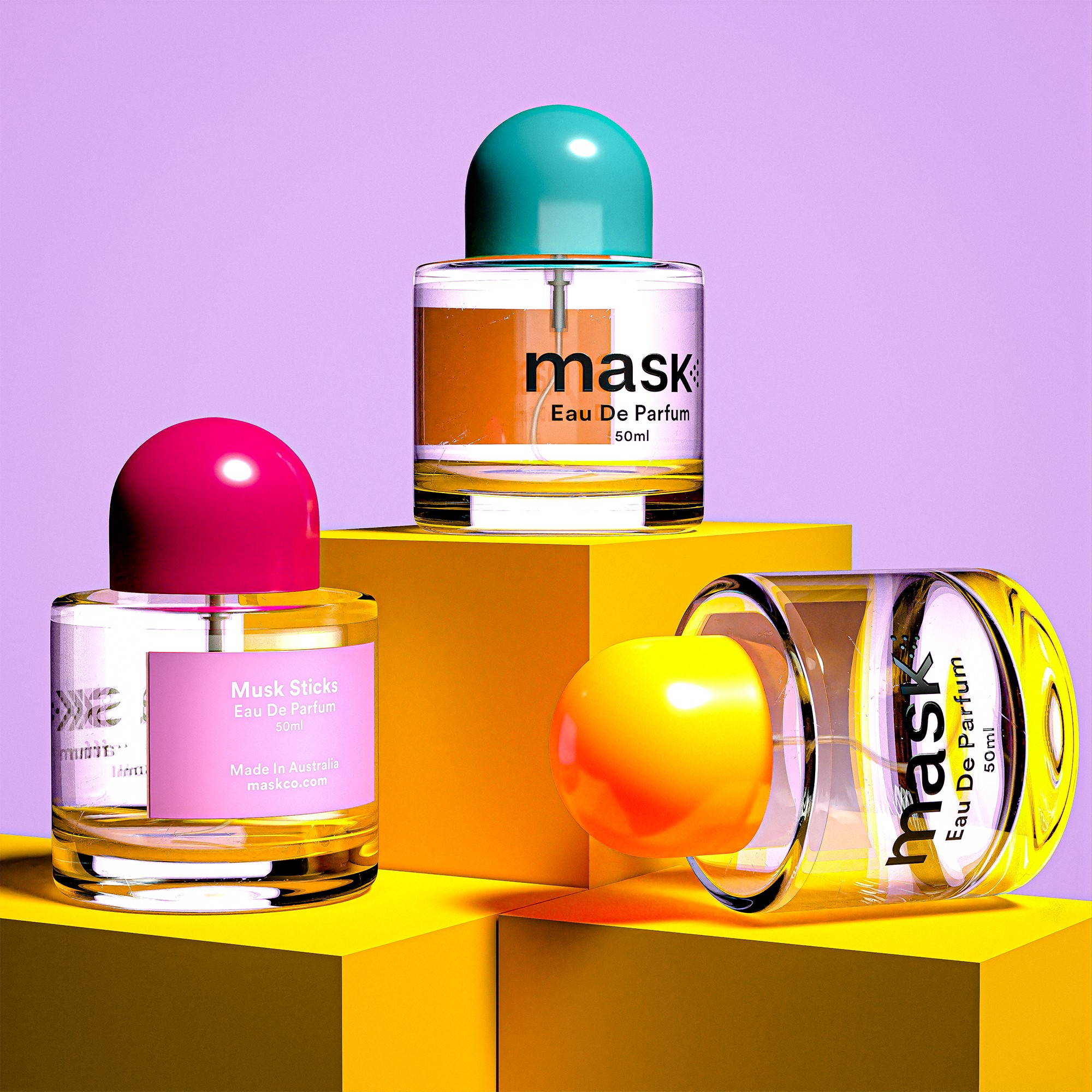 Mask Makes Perfume That Colorfully Pops Off the Shelf