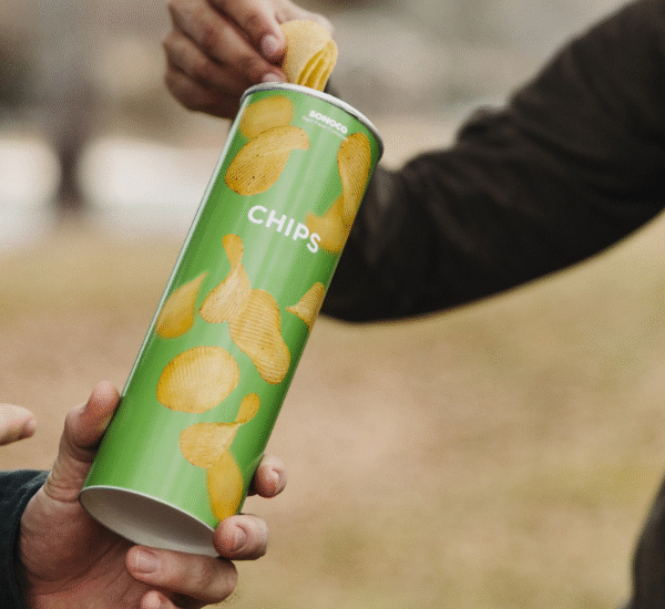 Sonoco Unveils New Paper Can with Paper Bottom in North America