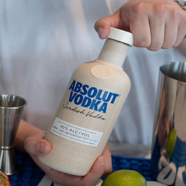 Absolut trials paper-based cap and bottle