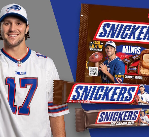 Mars drafts Josh Allen for LTO Snickers packs