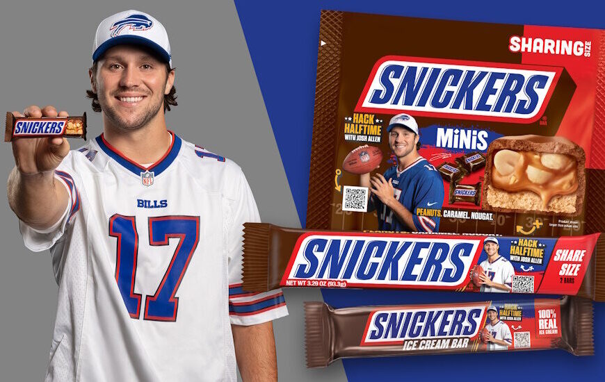 Mars drafts Josh Allen for LTO Snickers packs