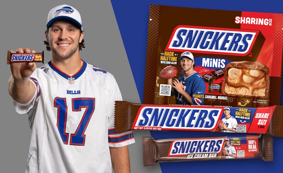 Mars drafts Josh Allen for LTO Snickers packs