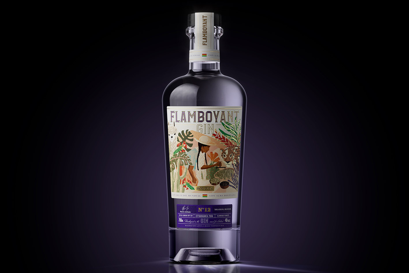 Flamboyant Gin Goes Maximalist with Glow-in-the-Dark Storytelling