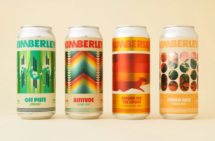 Kimberley Brewing’s Cans Hit the Slopes For a Retro-Fueled Powder Day