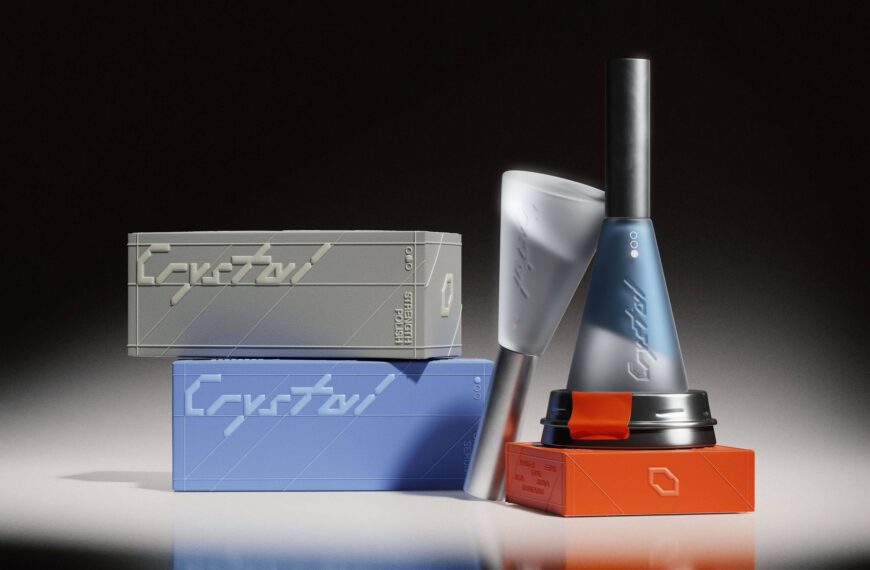 Crystal’s Futuristic Skincare Packaging Looks Straight Out of a Sci-Fi Movie