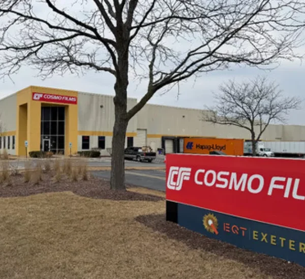 Cosmo Films Expands US Operations with Installation of High-Speed Slitter