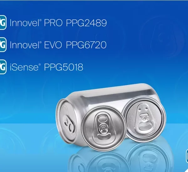 PPG adds BPA-NI beverage can end coatings to PPG INNOVEL and PPG iSENSE series