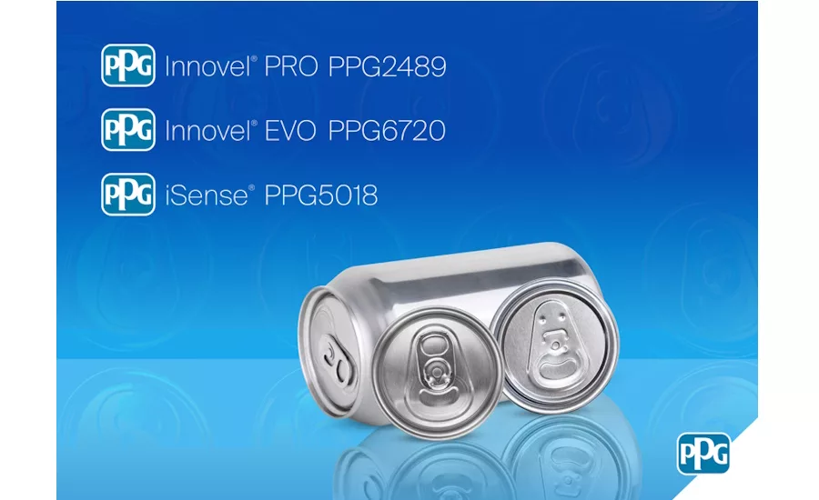 PPG adds BPA-NI beverage can end coatings to PPG INNOVEL and PPG iSENSE series