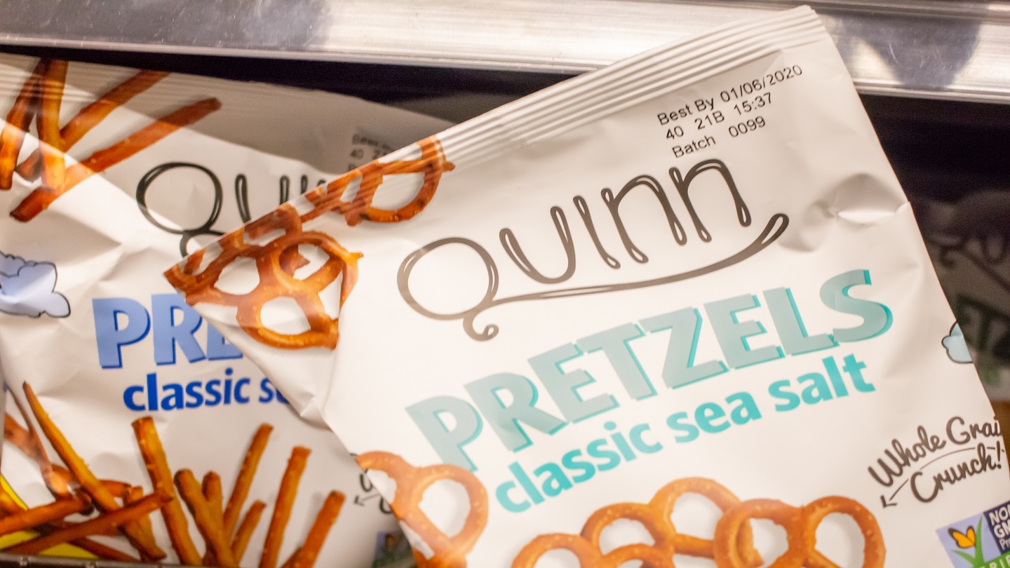 Quinn introduces new look for snack packaging