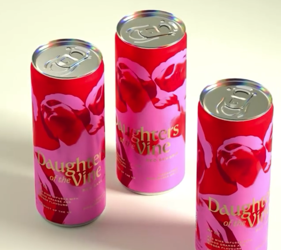 Daughters of the Vine’s Bold, Bloom-Covered Cans Courtesy of Bulletproof