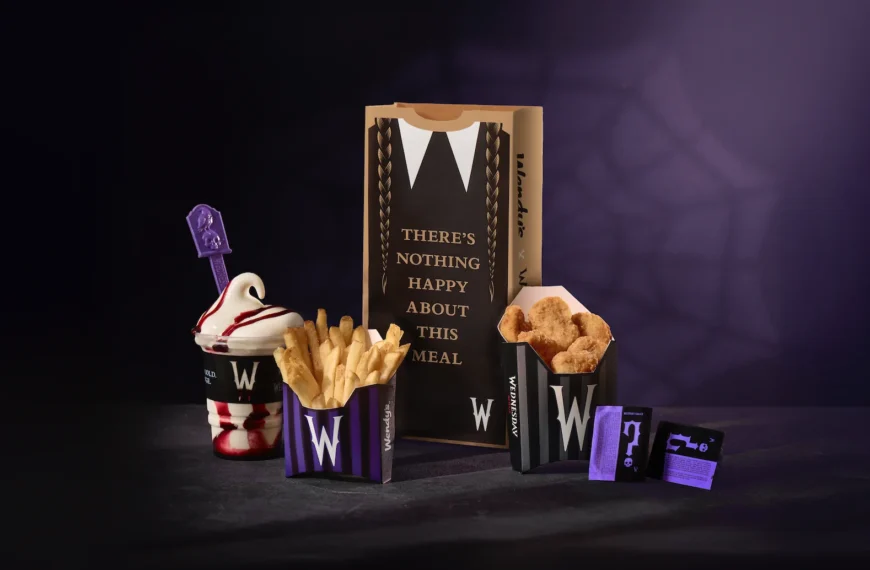 Wendy’s and Netflix Go Goth With ‘Wednesday’ Collab
