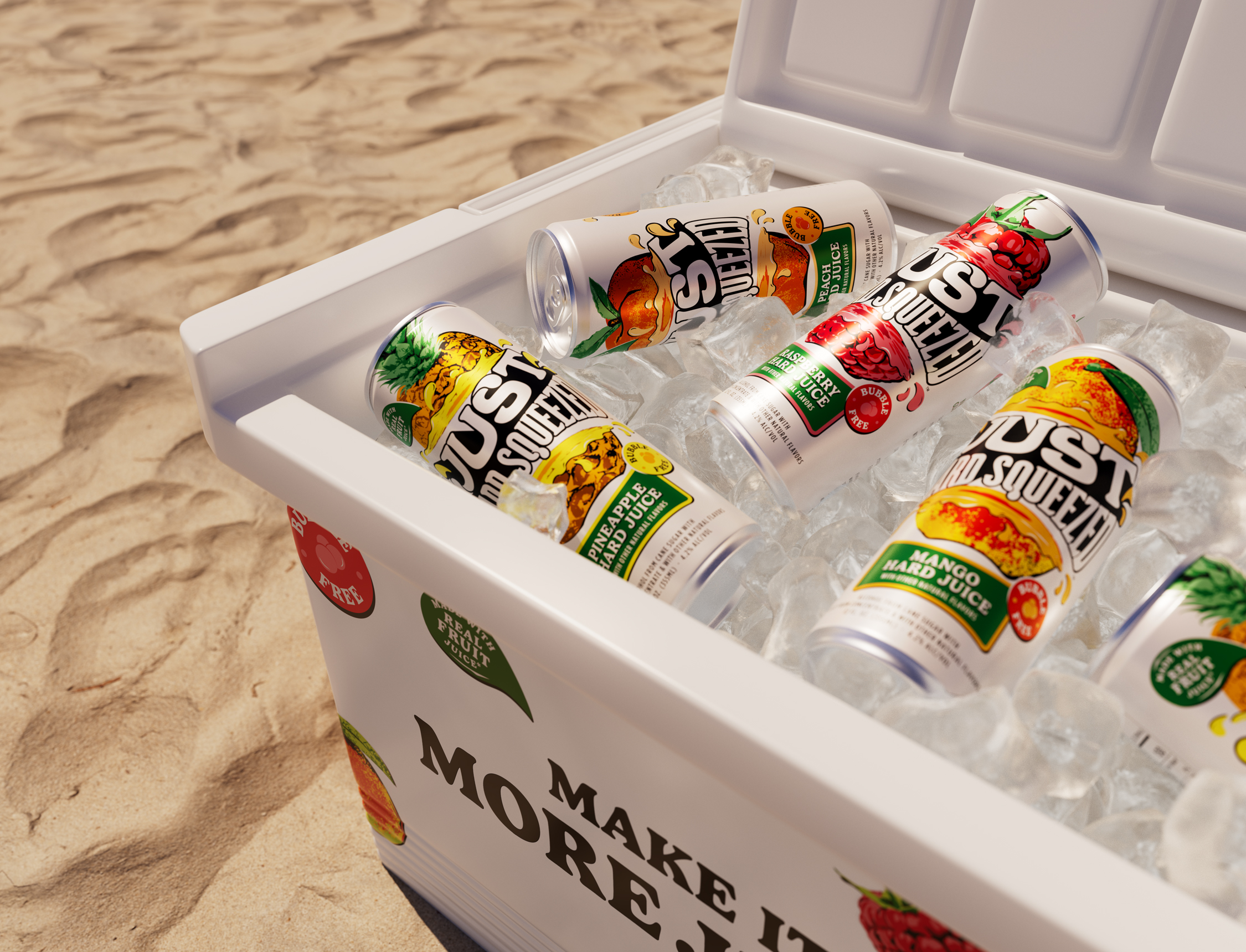 Thirst Squeezes Out Every Juicy Pop-Art Drop For RTD Brand Just Hard Squeezed