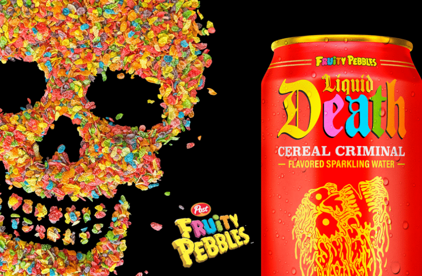 Liquid Death and Fruity Pebbles Collab on Sparkling Cereal Water (and It’s Not As ‘Unhinged’ As You Think)