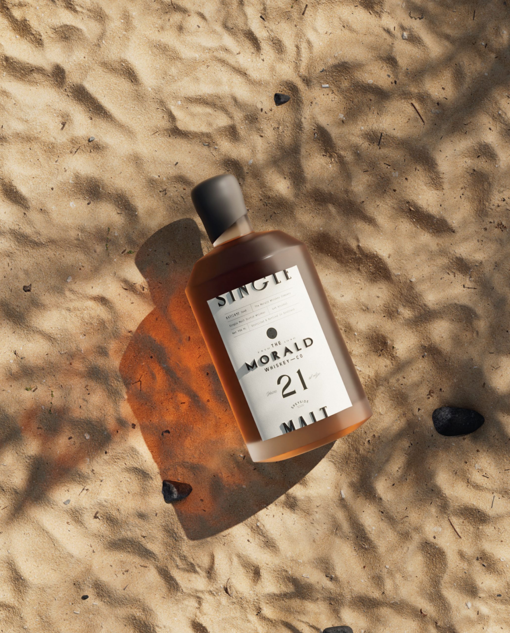 The Morald Whiskey Co. Features a Stripped-Back Label by Marka Works