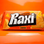 Raxi Crackers Go Big on Bold Type and Flavor-First Design