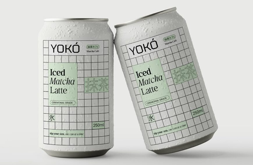 Yoko’s Grid-Lined Can Design Brings Order to Matcha