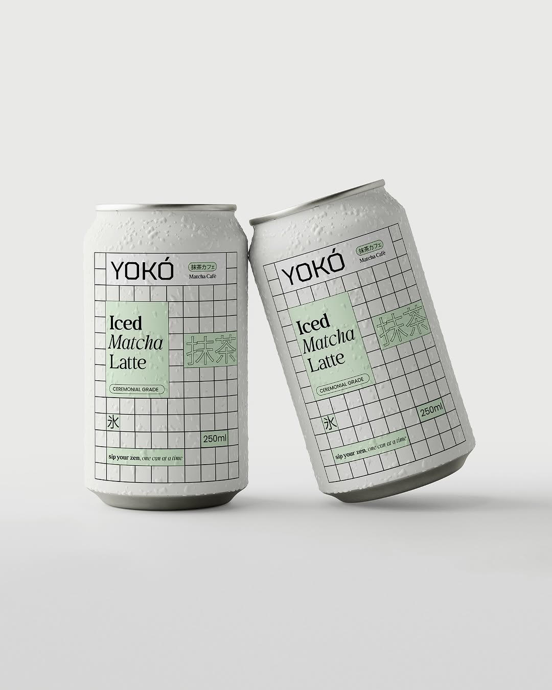 Yoko’s Grid-Lined Can Design Brings Order to Matcha