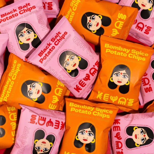 Keya’s Snacks Shouts in Hot Pink and Spice